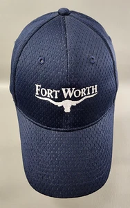 Fort Worth Navy Blue Polyester Mesh Ball Cap ~ Adjustable - Picture 1 of 6