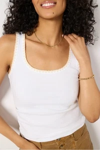 Z Supply Jay Rib Tank in White Sz Med NWT - Picture 1 of 10