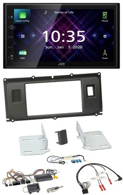 JVC DAB 2DIN Lenkrad Bluetooth USB Autoradio für Land Rover Evoque 11-13 Blindst - Bild 1 von 4