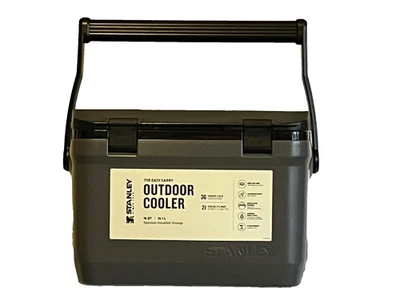 Refrigerador exterior fácil de transportar Stanley 16qt. Negro. con Bungees TOTALMENTE NUEVO Foto 1 de 4