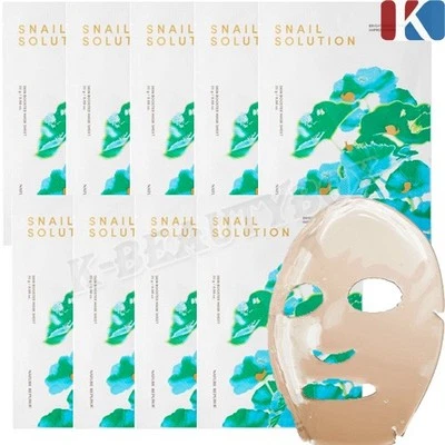 NATURE REPUBLIC Snail Solution Skin Booster Mask Sheet 25g Premium Mask K-Beauty - Image 1 of 4