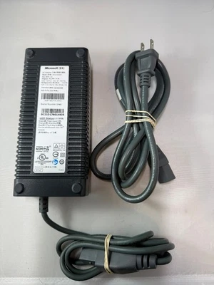 Official Microsoft Xbox 360 Power Supply Cord - OEM Model HP-A1503R2 Tested - Image 1 of 3