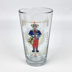 Loteria Pint Glas El Musico #32 Mexikanisches Bingo Spiel Bier Trinkglas - Bild 1 von 7