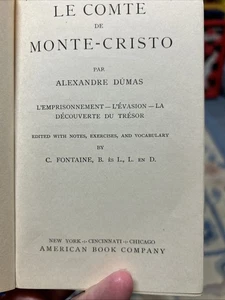 1909LE COMTE DE MONTE-CRISTO ALEXANDRE DUMAS - Imagen 1 de 4