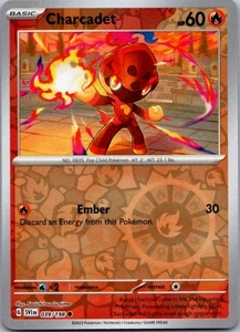 Charcadet Reverse Holo Common SV01: Scarlet & Violet Base Set 039/198 NM - Picture 1 of 2