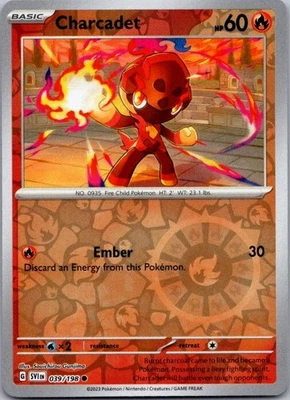 Charcadet Reverse Holo Common SV01: Scarlet & Violet Base Set 039/198 NM - Image 1 of 2