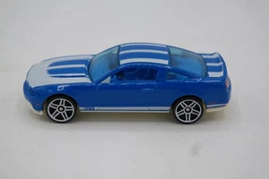 2010 HOT WHEELS Ford Mustang GT 'HW Garage' Blue White Loose NRMT - Picture 1 of 6
