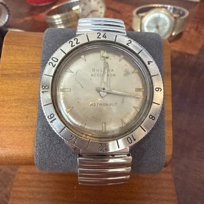🔥🔥¡Raro! ¡Vintage! BULOVA ACCUTRON - ASTRONAUTA 214 Falta Segundero Mano Foto 1 de 4