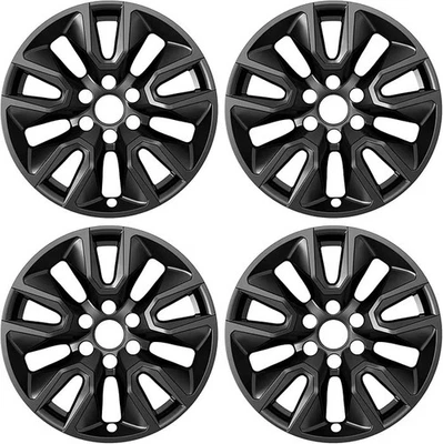 4-Pack Wheel Skins Compatible with Chevrolet Silverado 1500 2019-2024, Chevy... - Image 1 of 4