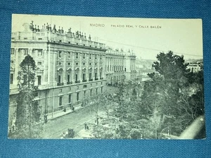 C24 Spain Postcard Madrid, Palacio Real y Calle Bailen, Ansichtskarte 1911 - Picture 1 of 4