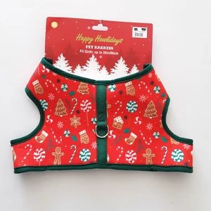 Arnés para perros y mascotas Happy Howlidays Christmas 26" XL Rojo Jengibre Candy Cane - Imagen 1 de 7
