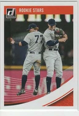 2018 Donruss #201 Rookie Stars (Clint Frazier / Aaron Judge) - Imagem 1 de 2