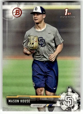 2017 Bowman Draft #BD-97 Mason House 1st San Diego Padres Baseball - Image 1 of 2