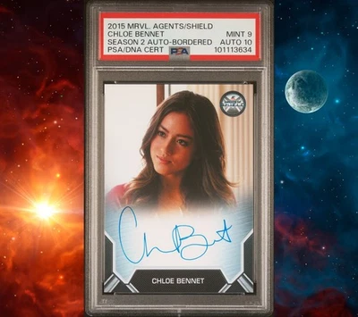 2015 Rittenhouse Marvel Agents of SHIELD S2 AUTO Chloe Bennet Bordered PSA 9 - Image 1 of 2