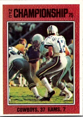 1976 Topps ROGER STAUBACH NFC Championship #331 NEAR MINT Condition (2) - Image 1 of 2