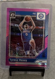 TYRESE MAXEY2024-25 Donruss Optic Basketball Hyper Pink #135 Philadelphia 76ers - Picture 1 of 3