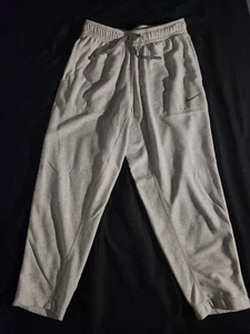 NIKE Yoga Men's French Terry Sweatpants Grey Size S - Picture 1 of 8