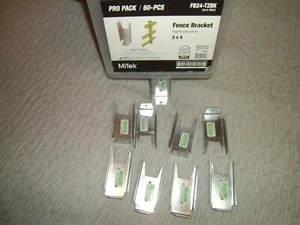 FB24Z  Fence Bracket 10 Pack Galvanized 2x4 Brackets for Wood Rail Fence - Picture 1 of 1