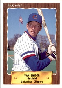 1990 Columbus Clippers ProCards #692 Van Snider Birmingham Alabama Baseball Card