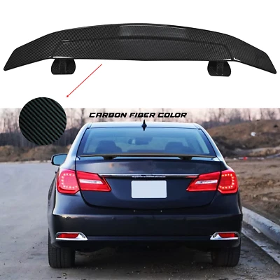 52" Carbon Fiber Spoiler Wing Rear Trunk Wing GT Style For Acura RL,RLX,RSX - Image 1 of 4