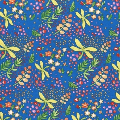 Michael Miller Frolic by Tamara Kate DC7544 风蓝色 BTY 棉织物 — 第 1/1 张图片