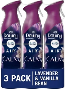Febreze Air Mist Odor-Fighting Air Freshener Downy Calm, 8.8 Oz. Aerosol Can, 3 - Picture 1 of 8