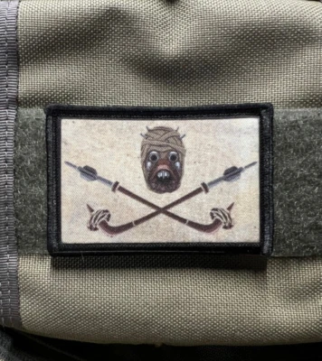 Star Wars Tusken Raider Pirate Flag Morale Patch Sand People - Image 1 of 4
