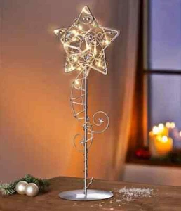 LED-Tischleuchte "Stern" LED Advent Deko Weihnachten Dekoration Lampe Tischlampe - Bild 1 von 3