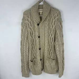 Cardigan Denim & Supply Ralph Lauren maglia cavo grosso maglione nonno XL Fisher - Foto 1 di 5