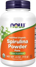 NOW Supplements, Certified Organic, Spirulina Powder, Rich in Beta-Carotene (Vit