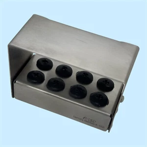Dental Implant Burr Holder 8 Hole Organizer Sterilization Tissue Trephine Drills - Picture 1 of 3