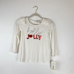 Adventure Wear Copper Key Girls 6 Youth Shirt Holly Jolly Sequins Christmas  Red - Picture 1 of 12