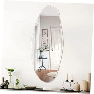 Irregular Wall Mirror, Large Asymmetrical Mirror Irregular 51"x20" Cloud - Picture 1 of 8