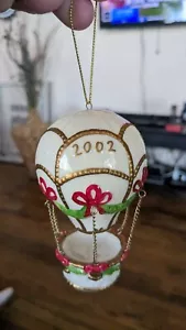 Avon Holiday Treasures Ornaments 2002 Hot Air Balloon - Picture 1 of 5