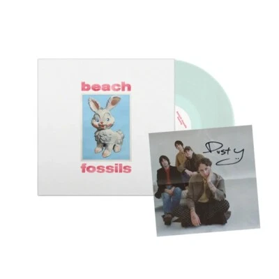Beach Fossils Bunny sea glass transparent vinyl LP + signed print ltd /100 - Image 1 of 3
