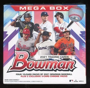 2021 Topps Bowman MLB Baseball Mega Box Brand New & Sealed - Picture 1 of 2