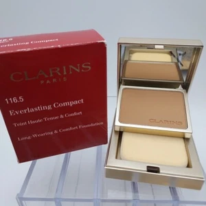 Clarins Everlasting Compact Long Wearing Comfort Foundation Makeup 116.5 COFFEE - Picture 1 of 6