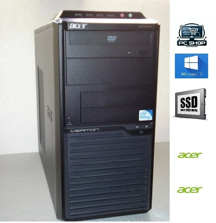 Acer Veriton M275 Pc Office PC SSD DVD Windows 10Pro - Bild 1 von 1