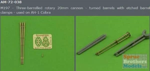 MASAM72038 1:72 Master Model M197 20mm Rotary Cannon for AH-1 Cobra - Picture 1 of 1