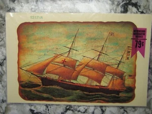 New Meyercord Decorator Decal Sailing Ship 1517-A New old Stock - Picture 1 of 2