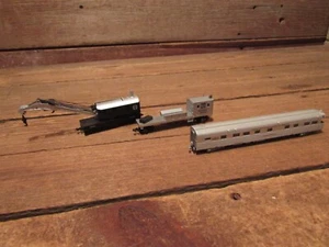 Vintage LOT N Scale Kato Business Car CoachTon Crane & Boom Tender ATS Santa Fe - Picture 1 of 9