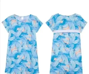 Zella Tropical Leaves Swimsuit Coverup Activewear Dress Girls Sz XL (14-16) - Picture 1 of 7