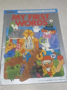 Questron Electronic Workbook: My First Words (1984 Book) - Picture 1 of 3