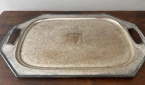 Vntg Silverplate Rodgers Bro. Tray with Monogram Crest - Picture 1 of 8