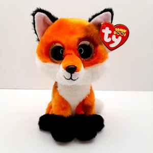 TY Beanie Boos PADOW the Fox (Ojos Brillantes) Tamaño Regular 6 pulgadas MWMTs Boo - Imagen 1 de 13