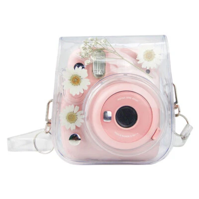 PVC Camera Bag Protect Case Cover Belt Strap For Fuji Instant Instax Mini8/9/11 - Image 1 of 4