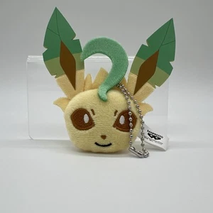 Pokemon Leafeon Face Plush with Ball Chain Eevee Friends Vol.2 - Japan Import - Picture 1 of 3