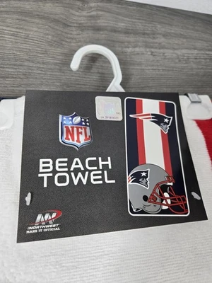 Toalla de playa New England Patriots 30"x60" NOS 2016 NFL Northwest Foto 1 de 4
