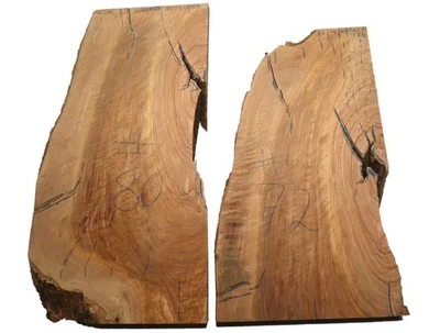 1x Bloque De Madera De Olivo Olivo Rizado 80x32-40cm x 55mm #80 - Imagen 1 de 4