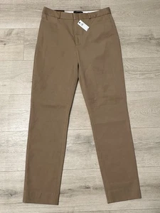 Banana Republic Sloan Damenhose Größe 8 hoher Bund hellbraun Stretch - Bild 1 von 9